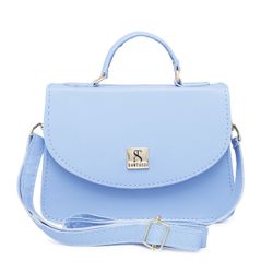 Bolsa Mini Bag Bolsinha Azul Claro Pequena Feminin... - COMPRESHOES
