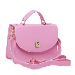 Bolsa Mini Bag Bolsinha Rosa Pequena Feminina De M... - COMPRESHOES