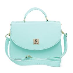 Bolsa Mini Bag Bolsinha Verde Claro Pequena Femini... - COMPRESHOES