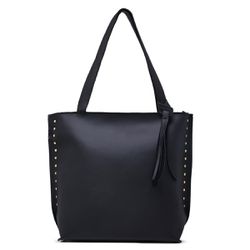 Bolsa Feminina Grande com Alça Transversal Preto Handbag Santucci 