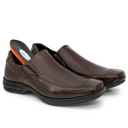 Sapato Masculino Couro Café BR2-452 - COMPRESHOES