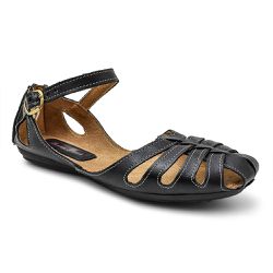 Sapatilha Feminina Couro Preto Bico Redondo 3000 C... - COMPRESHOES