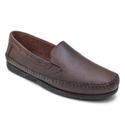 Mocassim Sapatilha Masculino Couro Conhaque Granado