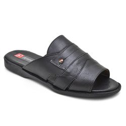 Sandália Masculina Couro Café Extra Conforto Granado