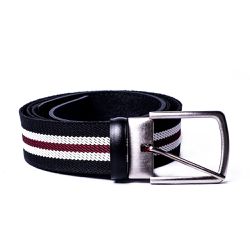 Cinto Dupla Face Masculino de Elastico Preto e Gelo Streetman