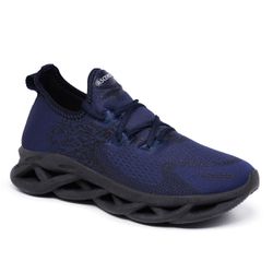 Tênis Ortopédico Sola Grossa Masculino Caminhada N... - COMPRESHOES