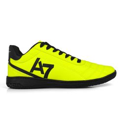 Chuteira Futsal Profissional Reforçada Verde Limão... - COMPRESHOES