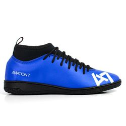 Chuteira Futsal Profissional Reforçada Azul Futebo... - COMPRESHOES