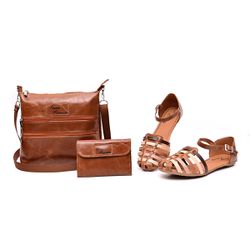 Kit Lana Pimenta Bolsa Transversal, Sandalia Femin... - COMPRESHOES