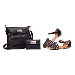 Kit Lana Pimenta Bolsa Transversal, Sandalia Femin... - COMPRESHOES