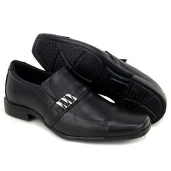 Sapato Social Sport Fino Masculino Confort Preto 9... - COMPRESHOES