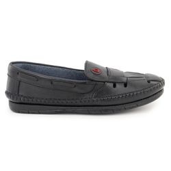 Mocassim Masculino Couro Preto Casual Confortável ... - COMPRESHOES