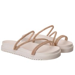 Papete com Brilho Glamouroso Moderna Conforto Rosê... - COMPRESHOES