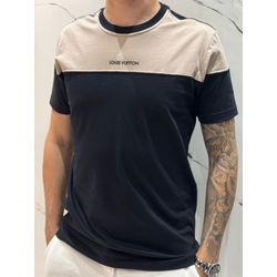 Camiseta Premium LV - Preto/Bege - 02711 - Conceito 62