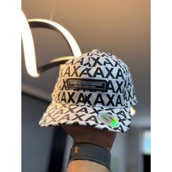 Boné AX - Branco/Preto - 03764 - Conceito 62