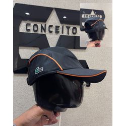Boné Lcst - Preto/Laranjado - 02844 - Conceito 62