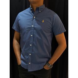 Camisa Social Micro Ralph - Azul Caneta - 03011 - Conceito 62