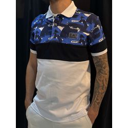 Polo Peruana Armani - Branco\Azul - 02208 - Conceito 62