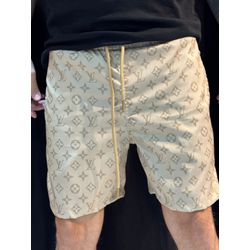 Short Griffe LV - Bege - 02607 - Conceito 62