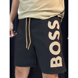 Short Griffe BSS - Preto/Dourado - 03534 - Conceito 62