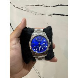 Relógio Rolex - Cinza/azul - 02329 - Conceito 62