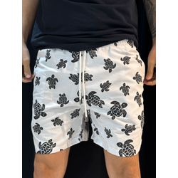 Short Ultra Griffe Villa - Branco/Preto - 02882 - Conceito 62