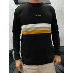 Suéter Premium BSS Listra Preto - 00324 - Conceito 62