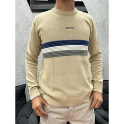 Suéter Premium BSS Bege Listra - 00326 - Conceito 62