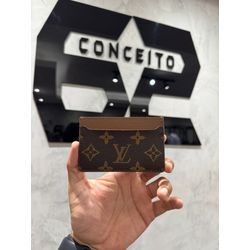Porta Cartão LV Marrom Simples - 00434 - Conceito 62