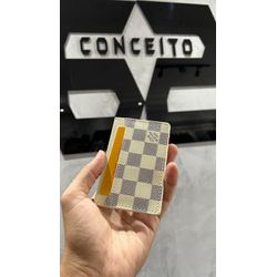 Porta Cartão LV Branco Simples - 00435 - Conceito 62