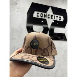 Boné Gucci Bege Escuro - 00803 - Conceito 62