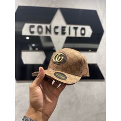 Boné Gucci Bege Escuro - 00835 - Conceito 62