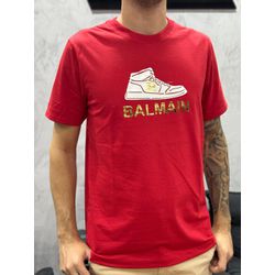 Camiseta Premium Balmain Vermelho - 01356 - Conceito 62