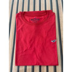 Camiseta Premium Hollister Vermelho - 01378 - Conceito 62