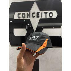 Boné Ea7 - Preto/Laranjado - 01824 - Conceito 62