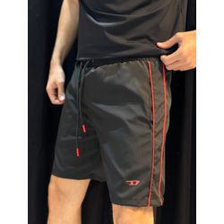 Short Griffe DSL - Preto/Vermelho - 02465 - Conceito 62