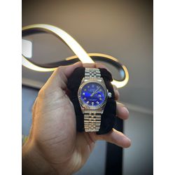 Relógio Rolex - Prata/Azul - 03433 - Conceito 62