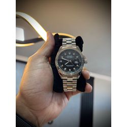 Relógio Rolex - Prata/Preto - 03440 - Conceito 62