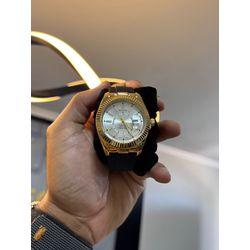 Relógio Rolex - Preto/dourado - 03444 - Conceito 62