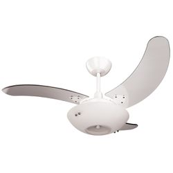 Ventilador De Teto Clean Branco 130W 3 Pás Transpa... - Sertãozinho Construlider