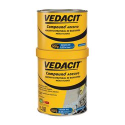 Compound Adesivo Componente A+B 1Kg - Vedacit - Sertãozinho Construlider