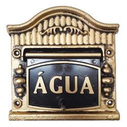 Visor Para Relógio De Água Ouro Nº9 19cmX17,5cm - ... - Sertãozinho Construlider