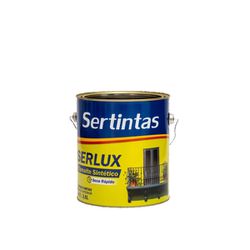 Esmalte Semi-Brilho Preto 3,6l- Serlux - CONSTRUTINTAS