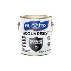 Tinta Acrílica Branco Fosco Acqua Resist 3,6 Litros - EUCATEX - CONSTRUTINTAS