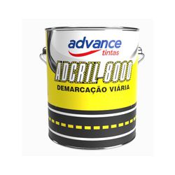 Tinta Viária Preto Demarcação 3,6L Adcril 8000 - ADVANCE - CONSTRUTINTAS