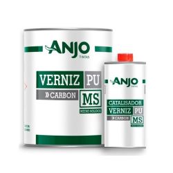 Kit Verniz PU 750ml + Endurecedor 225ml Carbon Médio Sólidos 5.1 - Anjo - CONSTRUTINTAS
