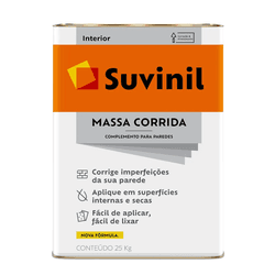 Massa Corrida Suvinil 18L 25kg - CONSTRUTINTAS