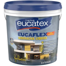 Tinta Eucatex Borracha liquida 4kg Eucaflex - Escolha a cor - CONSTRUTINTAS