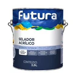 Selador Acrílico Branco Futura 3,6L - CONSTRUTINTAS