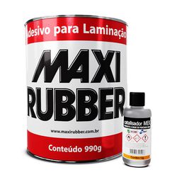 Adesivo para Laminação 990g + Catalisador 12g - MAXI RUBBER - CONSTRUTINTAS